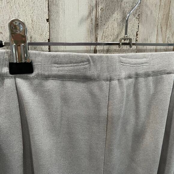Ming Wang Gray Knit Pull On High Waisted Straight Pants Womens Size Small - Picture 5 of 8